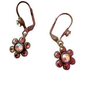 Sorrelli Crystal Dangle Flower Earrings